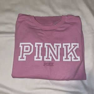 pink crewneck